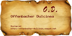 Offenbacher Dulcinea névjegykártya
